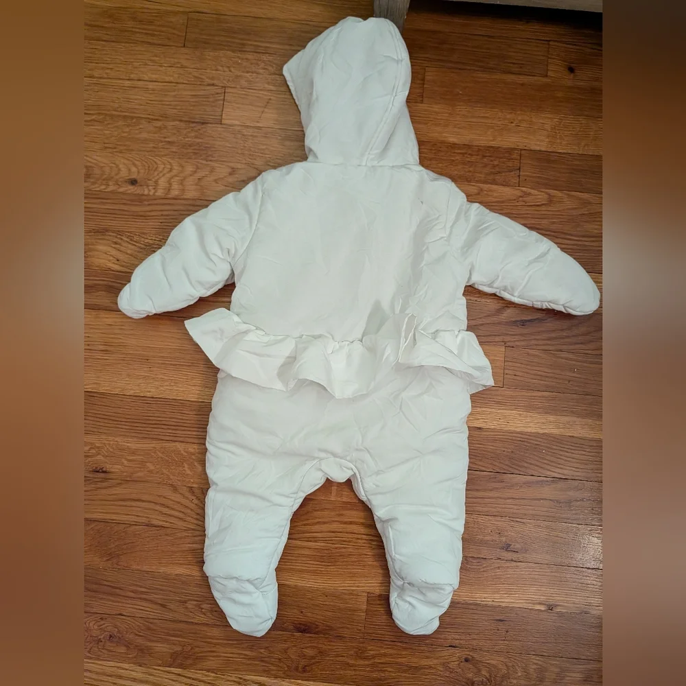 Calvin Klein Snowsuit In White Size 6-9 Months